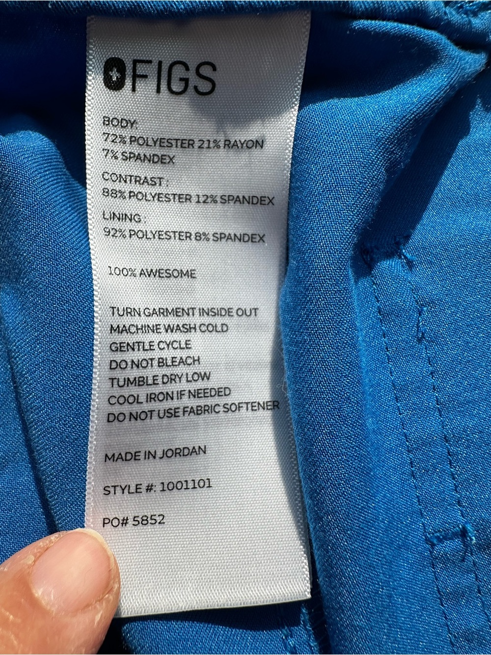 FIGS Women's Scrub Set Royal Blue Montex Top XS & Uman Jogger Pants S - Picture 12 of 14